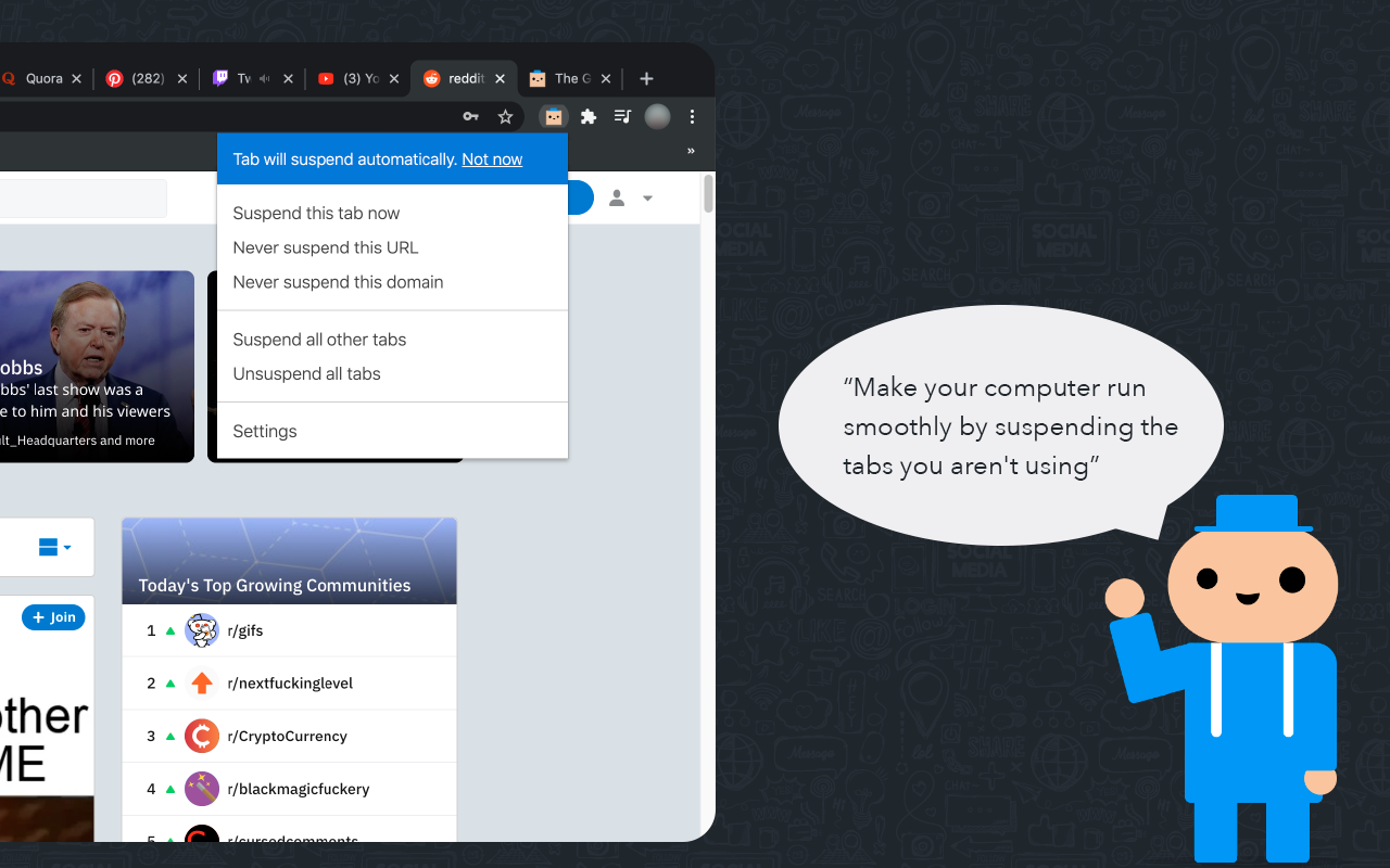 The Great Suspender Reloaded (2025 Safe Edition) chrome谷歌浏览器插件_扩展第1张截图