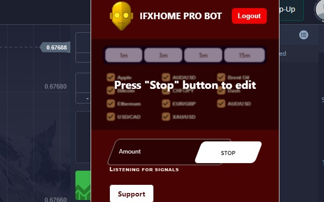 PocketOption - VIP BOT - IFXHOME Trader chrome谷歌浏览器插件_扩展第5张截图