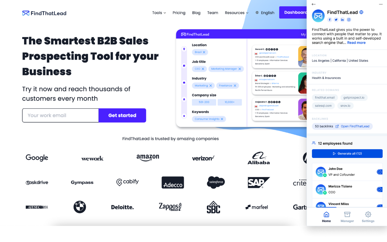 FindThatLead 2.0 chrome谷歌浏览器插件_扩展第1张截图