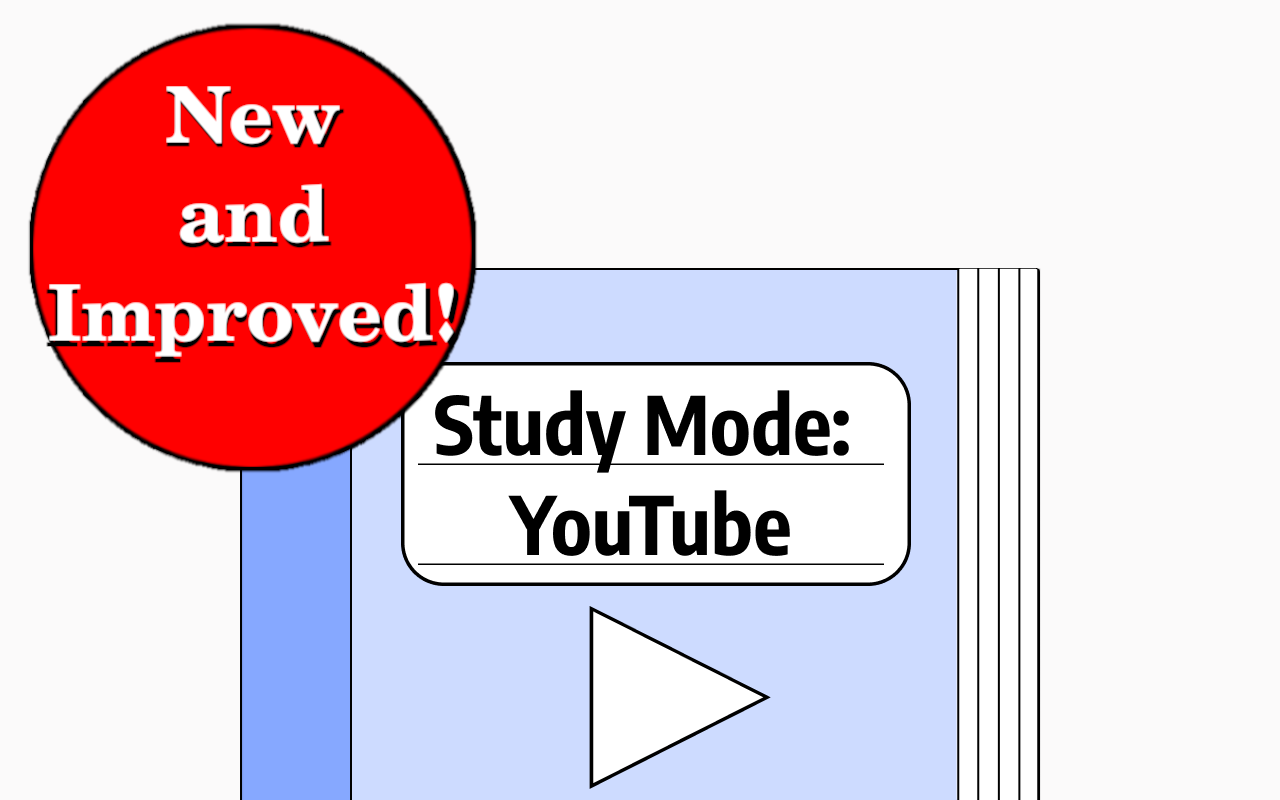 Study Mode: YouTube chrome谷歌浏览器插件_扩展第1张截图