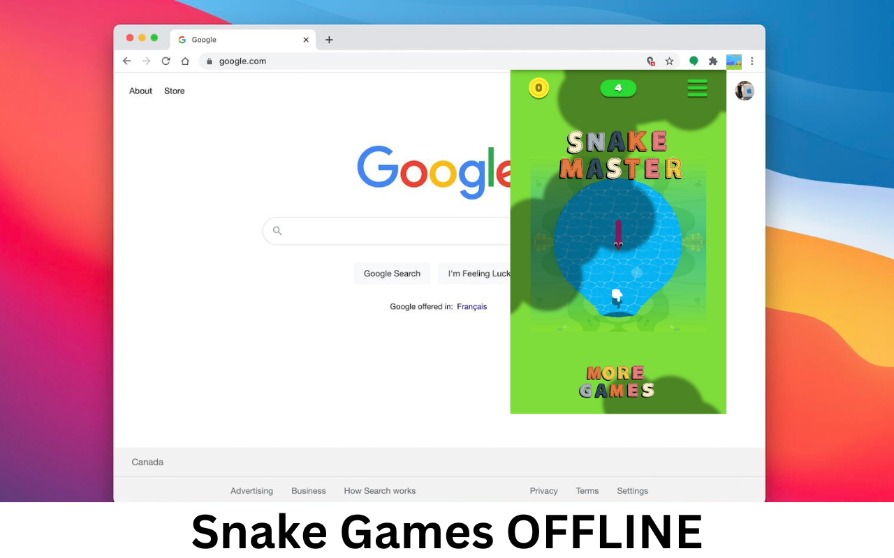 Snake chrome谷歌浏览器插件_扩展第1张截图
