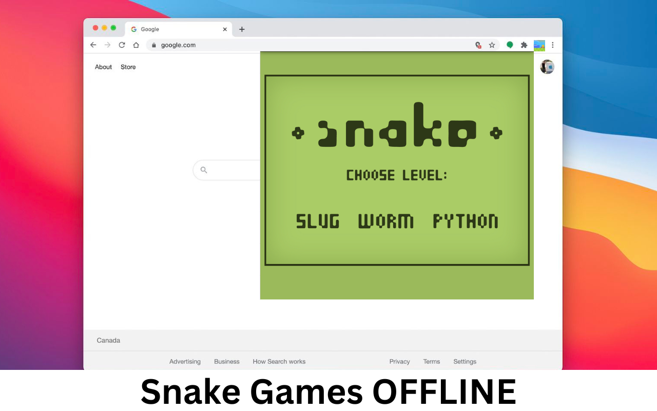 Snake chrome谷歌浏览器插件_扩展第3张截图