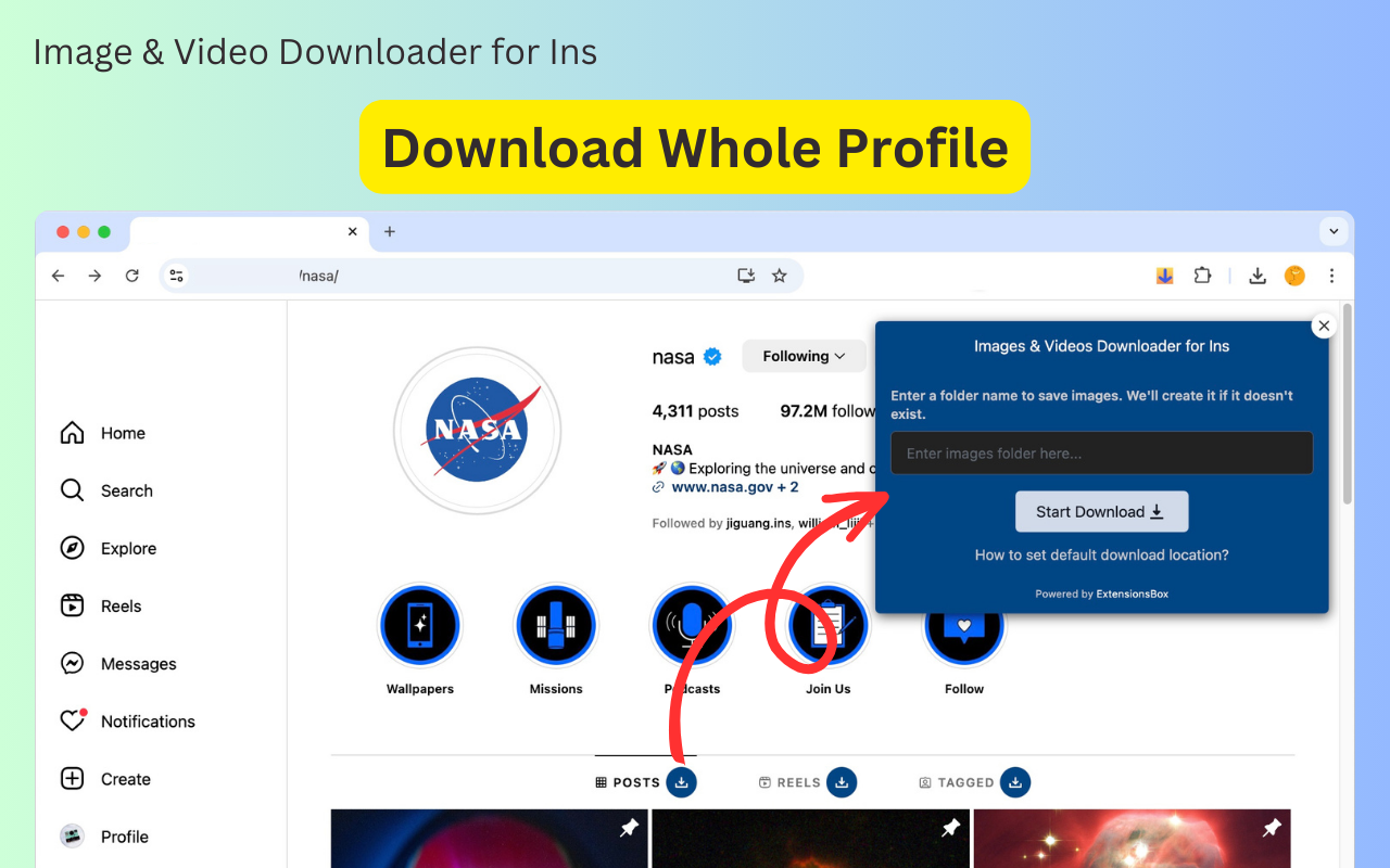 Ins图片和视频下载器 chrome谷歌浏览器插件_扩展第4张截图
