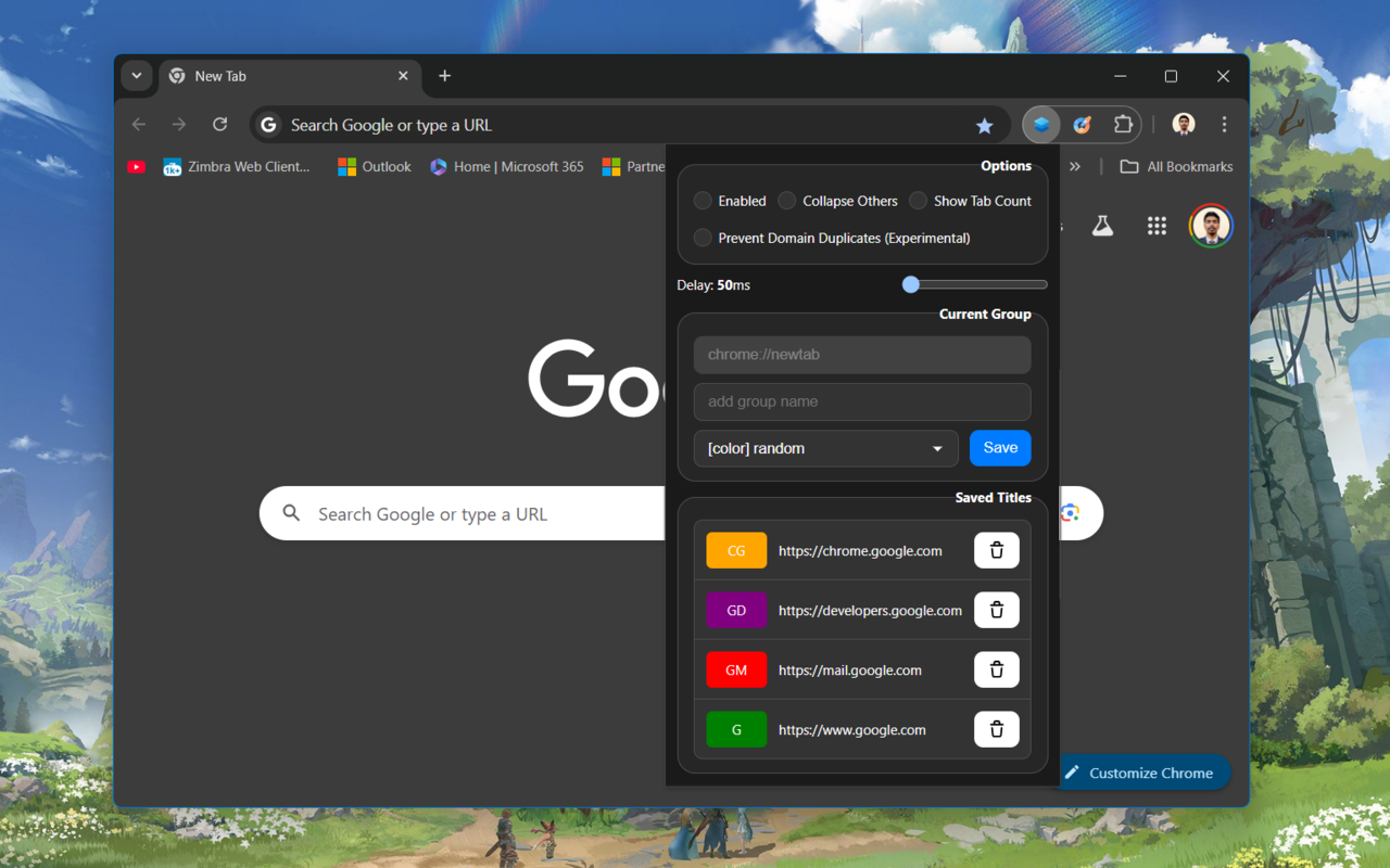 Auto Group Tabs chrome谷歌浏览器插件_扩展第1张截图