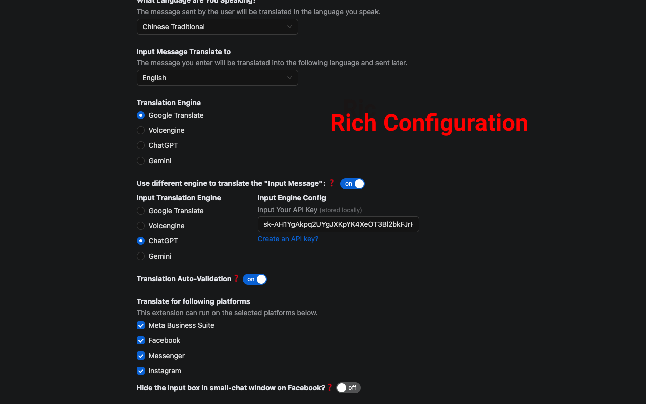 ESUIT | Translation for Meta Business Suite™ chrome谷歌浏览器插件_扩展第5张截图