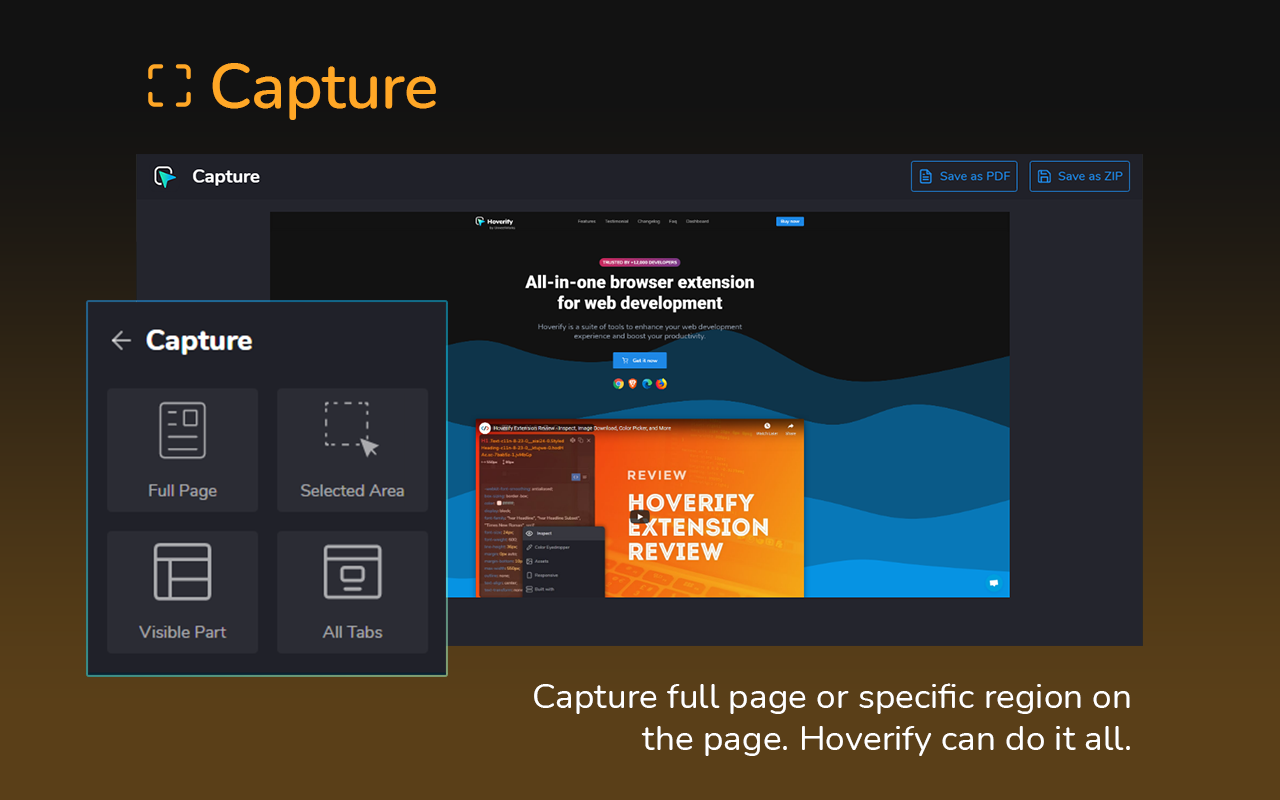 Hoverify: All-in-one extension for web developers chrome谷歌浏览器插件_扩展第2张截图