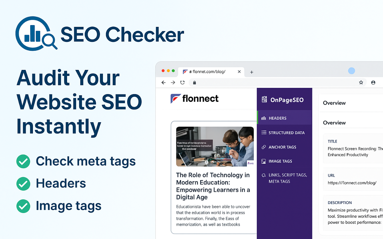 SEO Checker chrome谷歌浏览器插件_扩展第2张截图