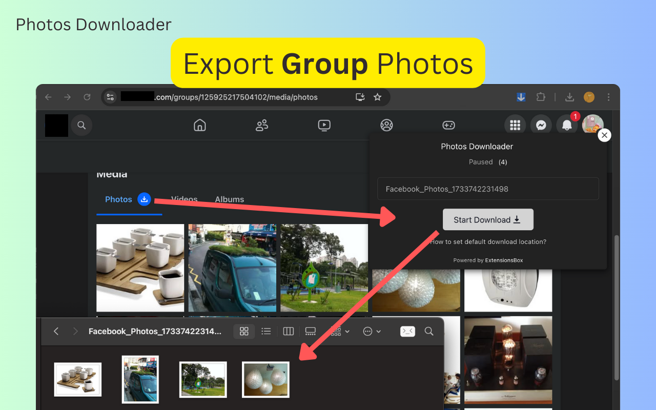 照片下载器 chrome谷歌浏览器插件_扩展第2张截图
