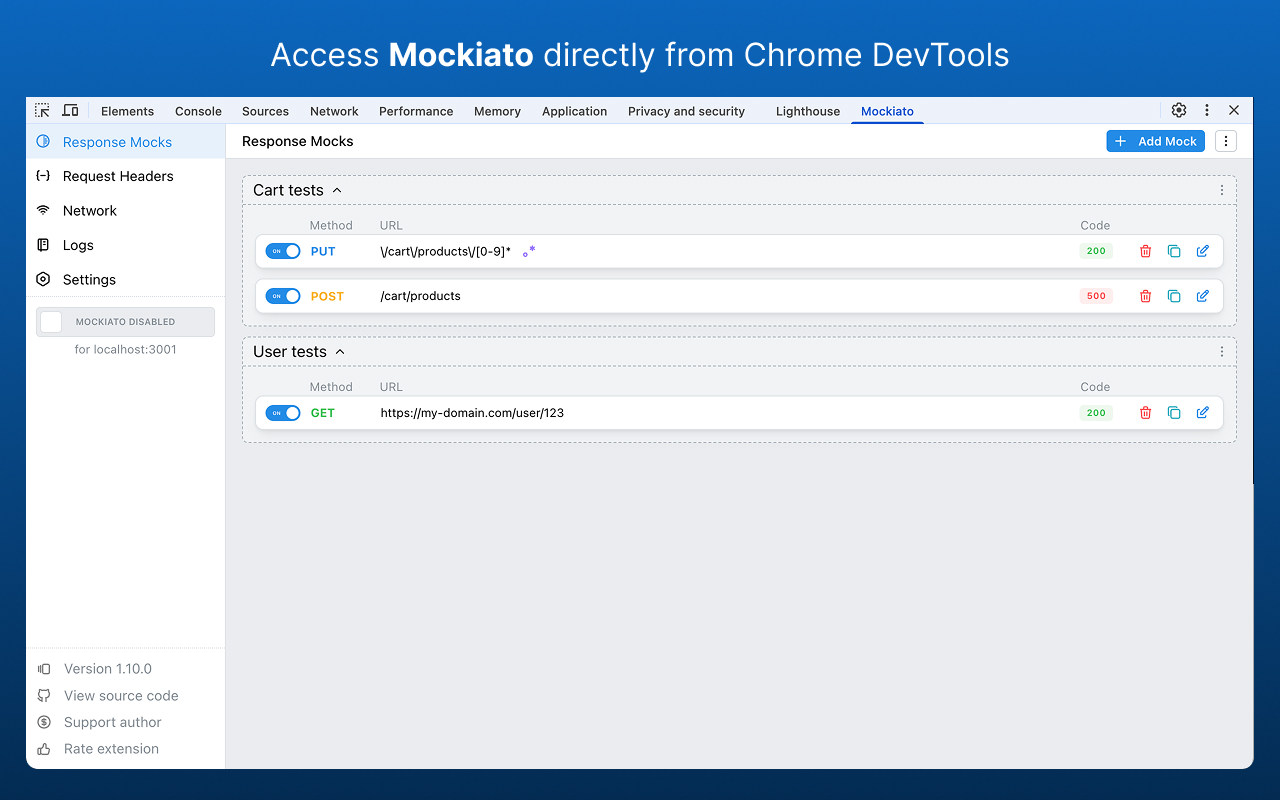Mockiato — Free API Testing & Mocking Tool chrome谷歌浏览器插件_扩展第2张截图