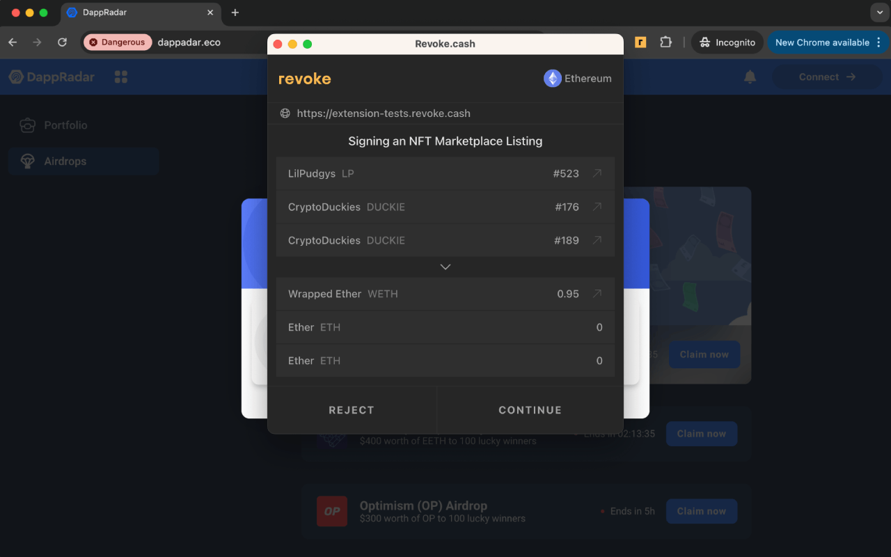 Revoke.cash— web3防骗工具 chrome谷歌浏览器插件_扩展第3张截图
