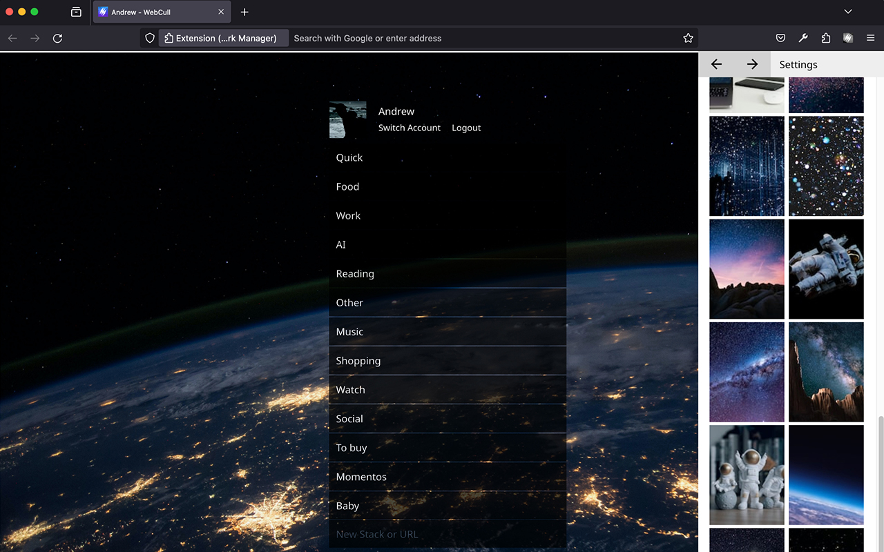 WebCull Bookmark Manager chrome谷歌浏览器插件_扩展第1张截图