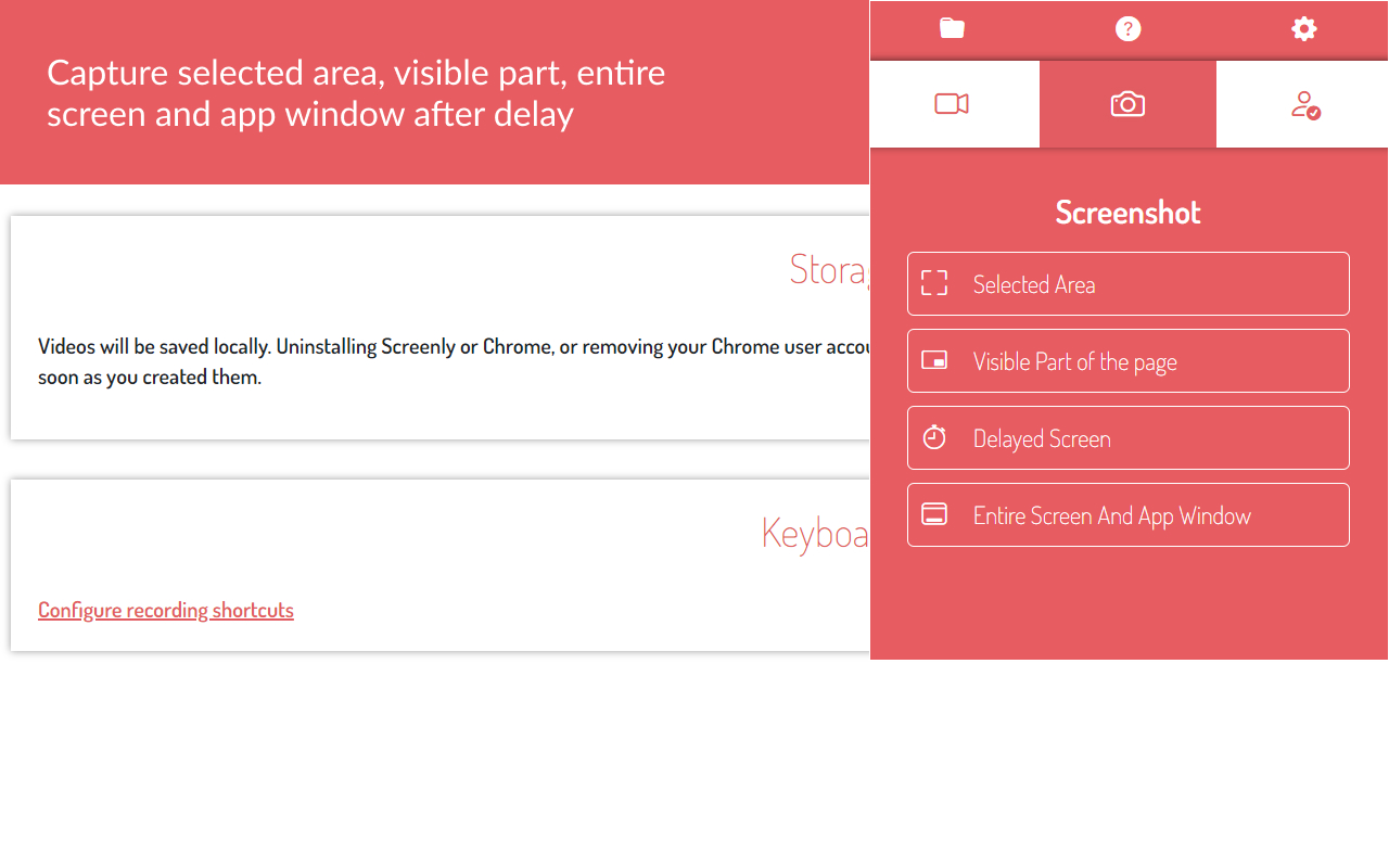 Screenly : Screenshot & Screen Video Recorder chrome谷歌浏览器插件_扩展第1张截图