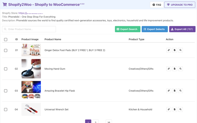 Shopify2Woo - 从 Shopify 到 WooCommerce chrome谷歌浏览器插件_扩展第2张截图