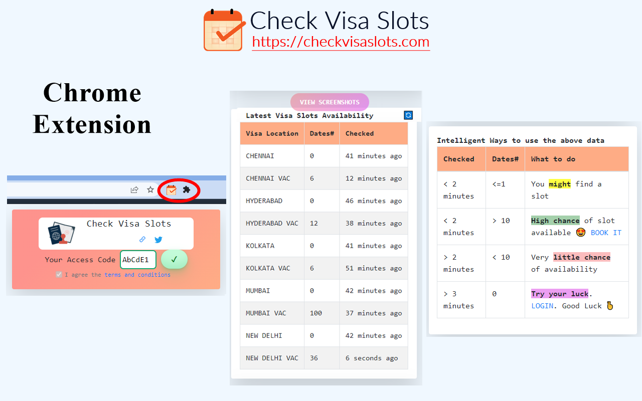 Check US Visa Slots - USVisaScheduling chrome谷歌浏览器插件_扩展第2张截图