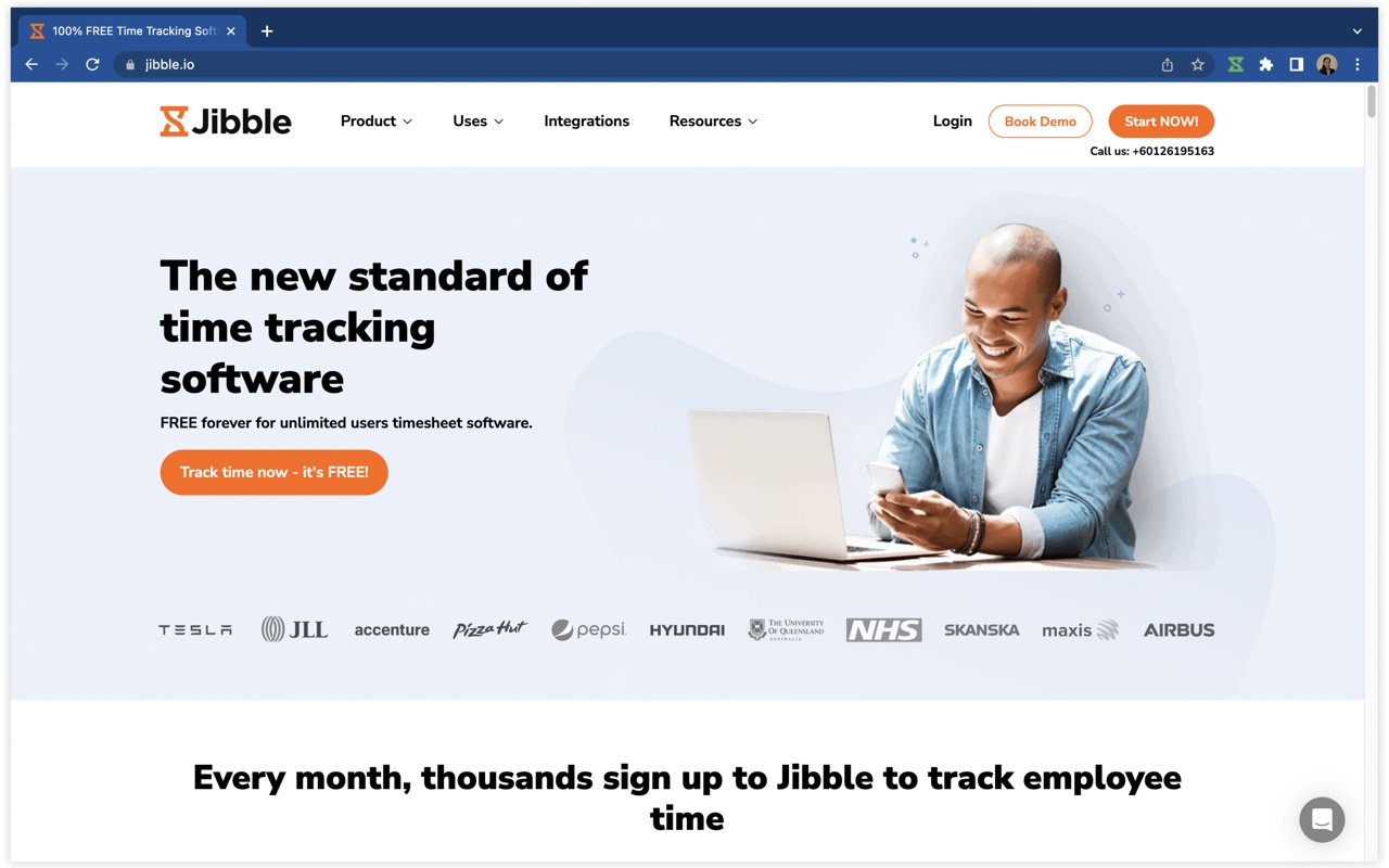 Jibble Time Tracker chrome谷歌浏览器插件_扩展第1张截图