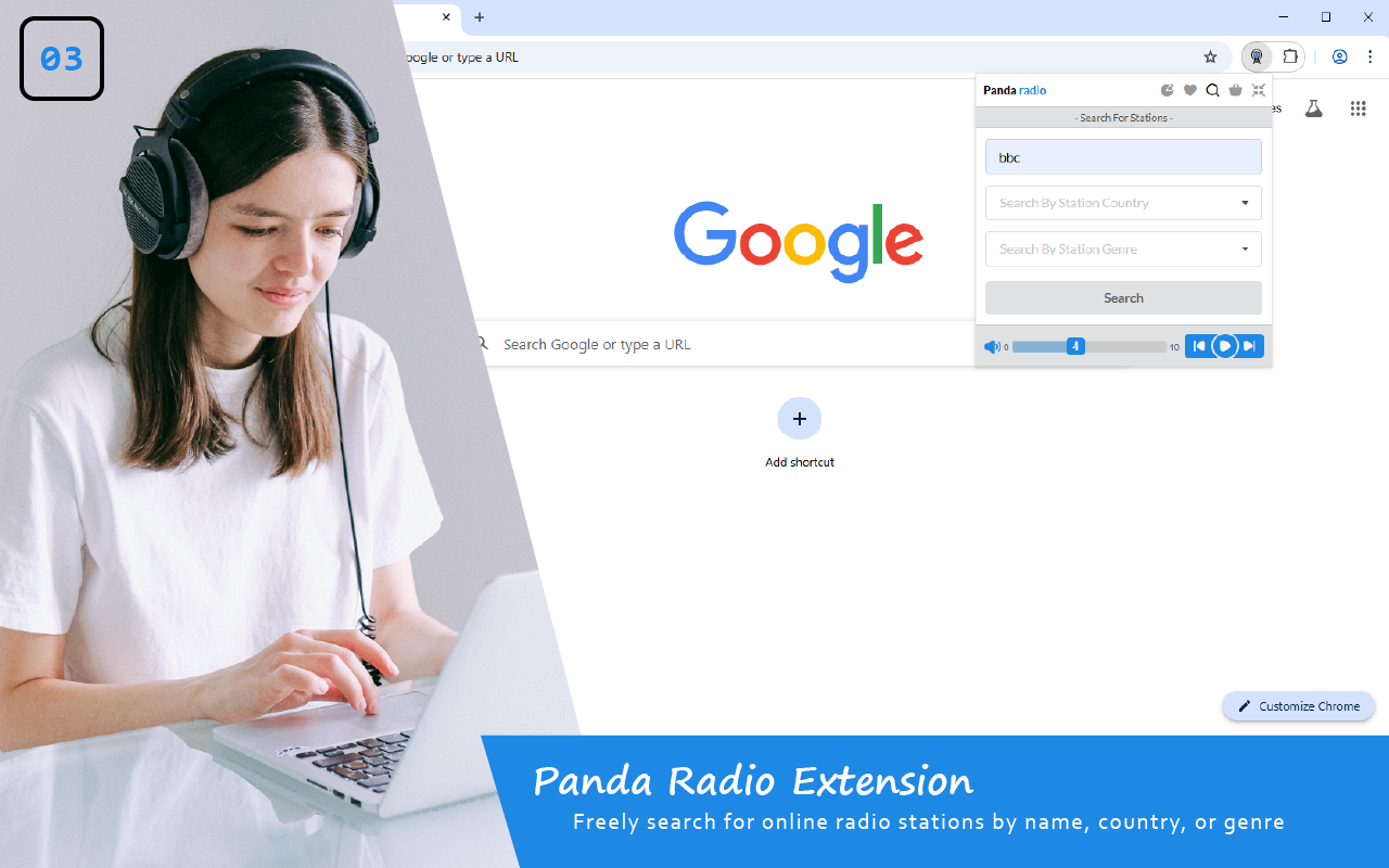 Panda radio chrome谷歌浏览器插件_扩展第4张截图