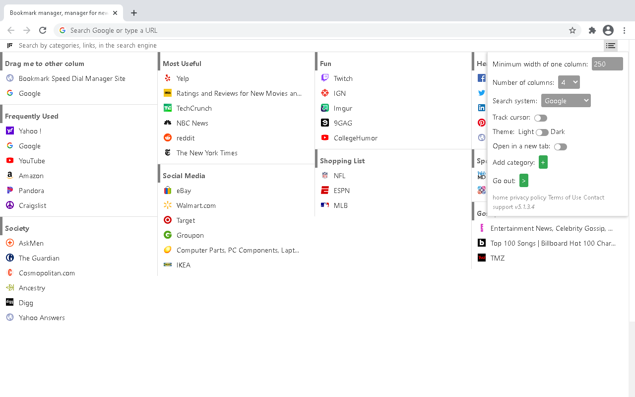 快速拨号 | 新标签页书签管理器，支持同步 chrome谷歌浏览器插件_扩展第1张截图