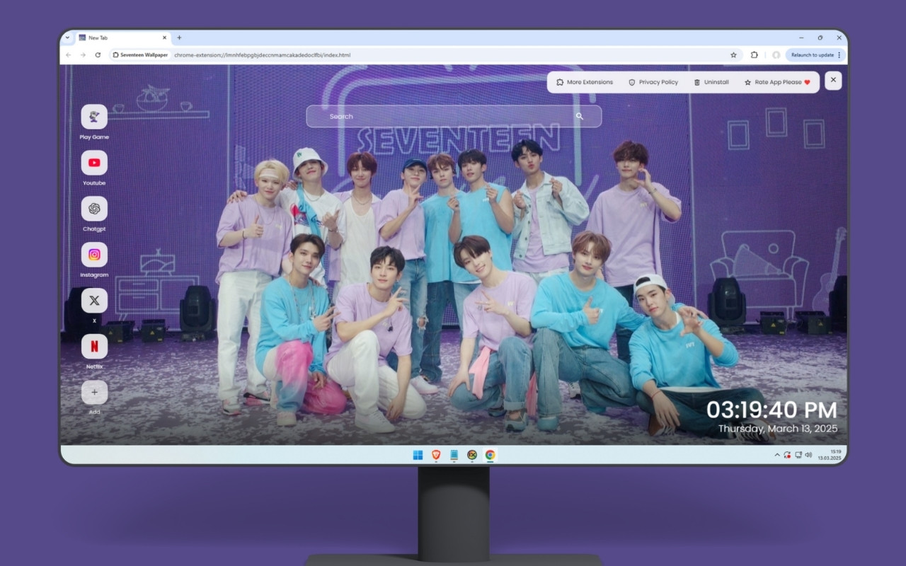 Seventeen Wallpaper chrome谷歌浏览器插件_扩展第1张截图