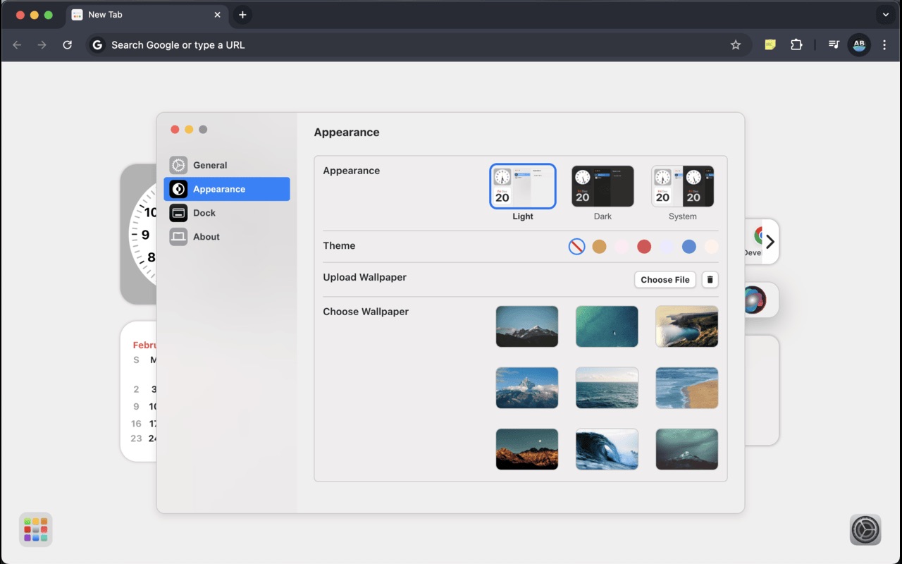 Mac New Tab chrome谷歌浏览器插件_扩展第2张截图