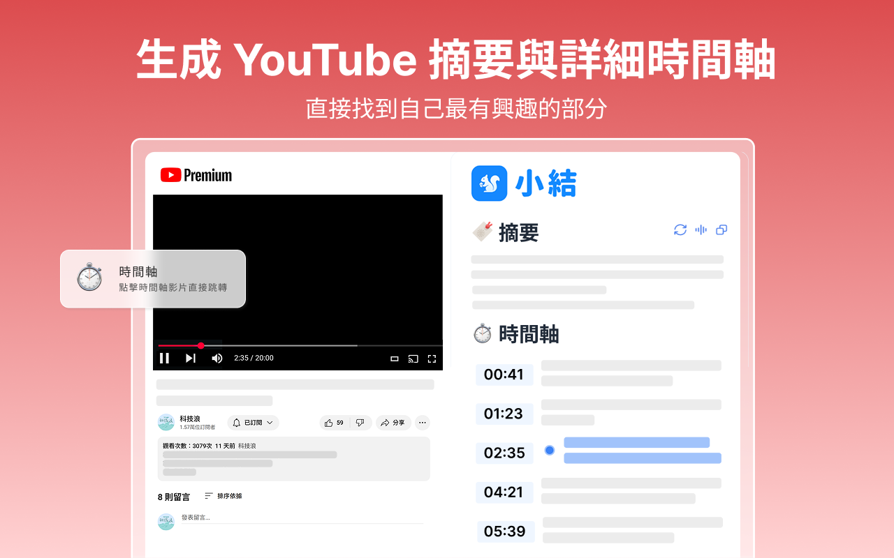 小結 - AI一鍵總結網頁與YouTube影片 chrome谷歌浏览器插件_扩展第1张截图