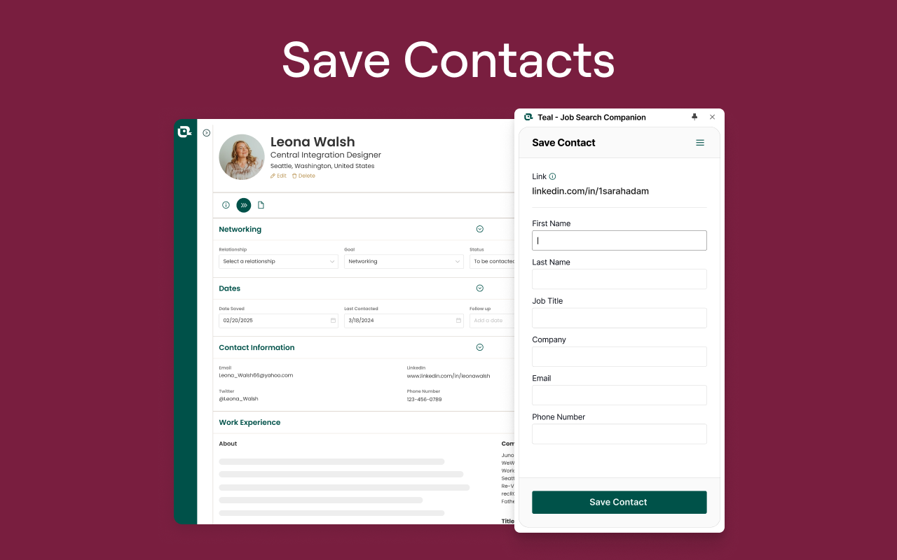 Teal - Job Search Companion chrome谷歌浏览器插件_扩展第3张截图