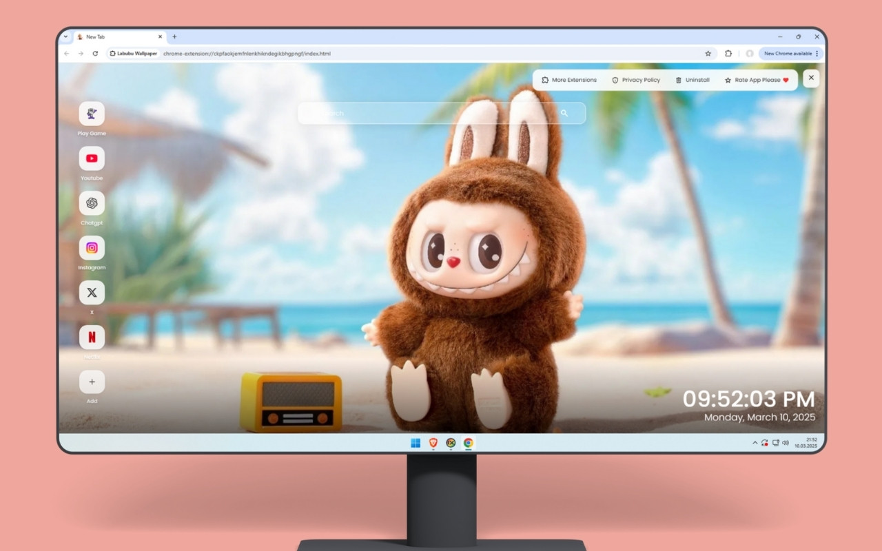 Labubu Wallpaper chrome谷歌浏览器插件_扩展第1张截图