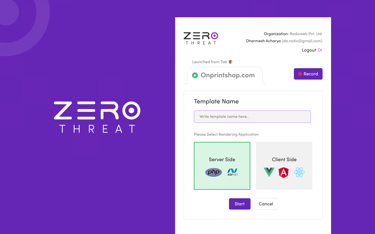 ZeroThreat AI Recorder – Most Intelligent DAST Tool chrome谷歌浏览器插件_扩展第1张截图