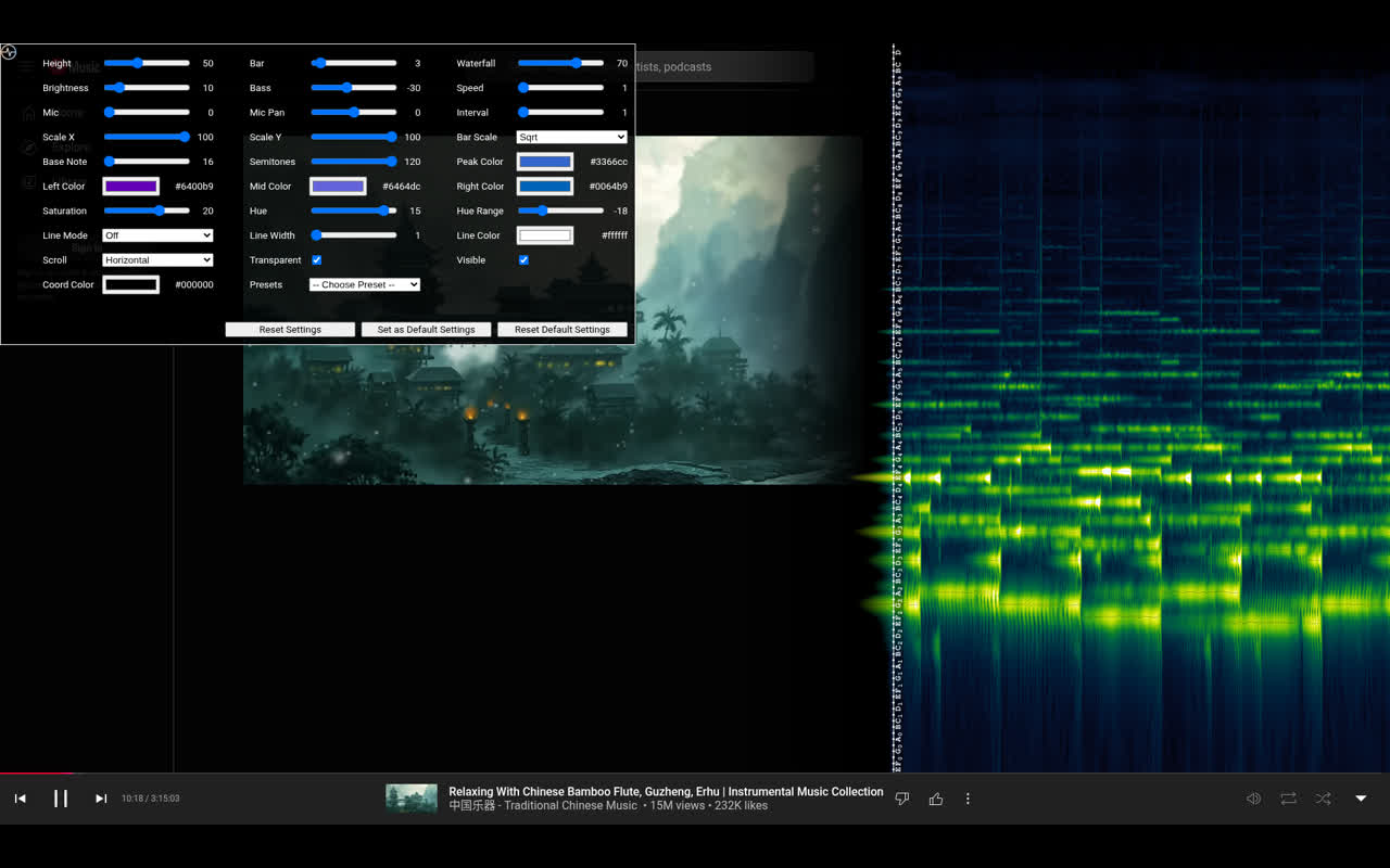 YouTube Musical Spectrum chrome谷歌浏览器插件_扩展第2张截图