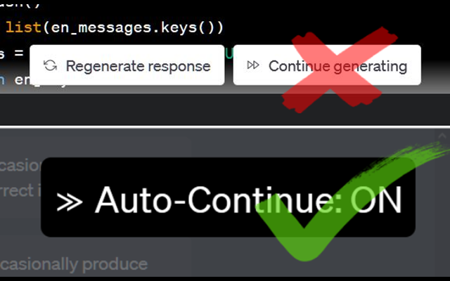ChatGPT 自动继续 chrome谷歌浏览器插件_扩展第1张截图