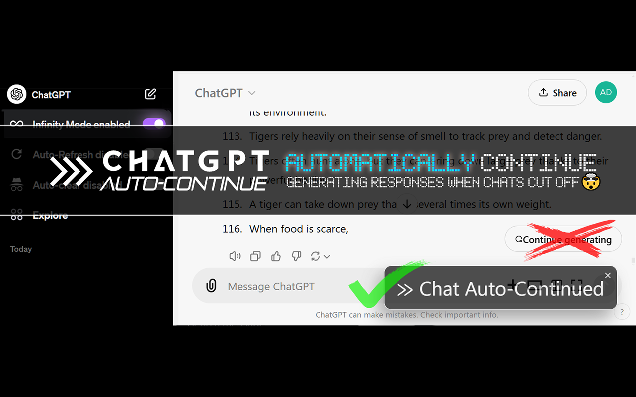 ChatGPT 自动继续 chrome谷歌浏览器插件_扩展第2张截图