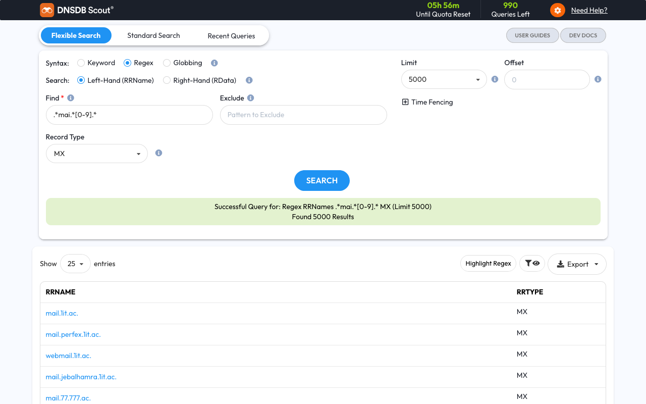 Farsight DNSDB Scout® chrome谷歌浏览器插件_扩展第2张截图