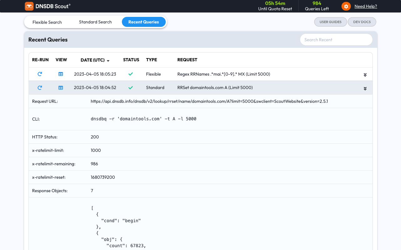 Farsight DNSDB Scout® chrome谷歌浏览器插件_扩展第5张截图