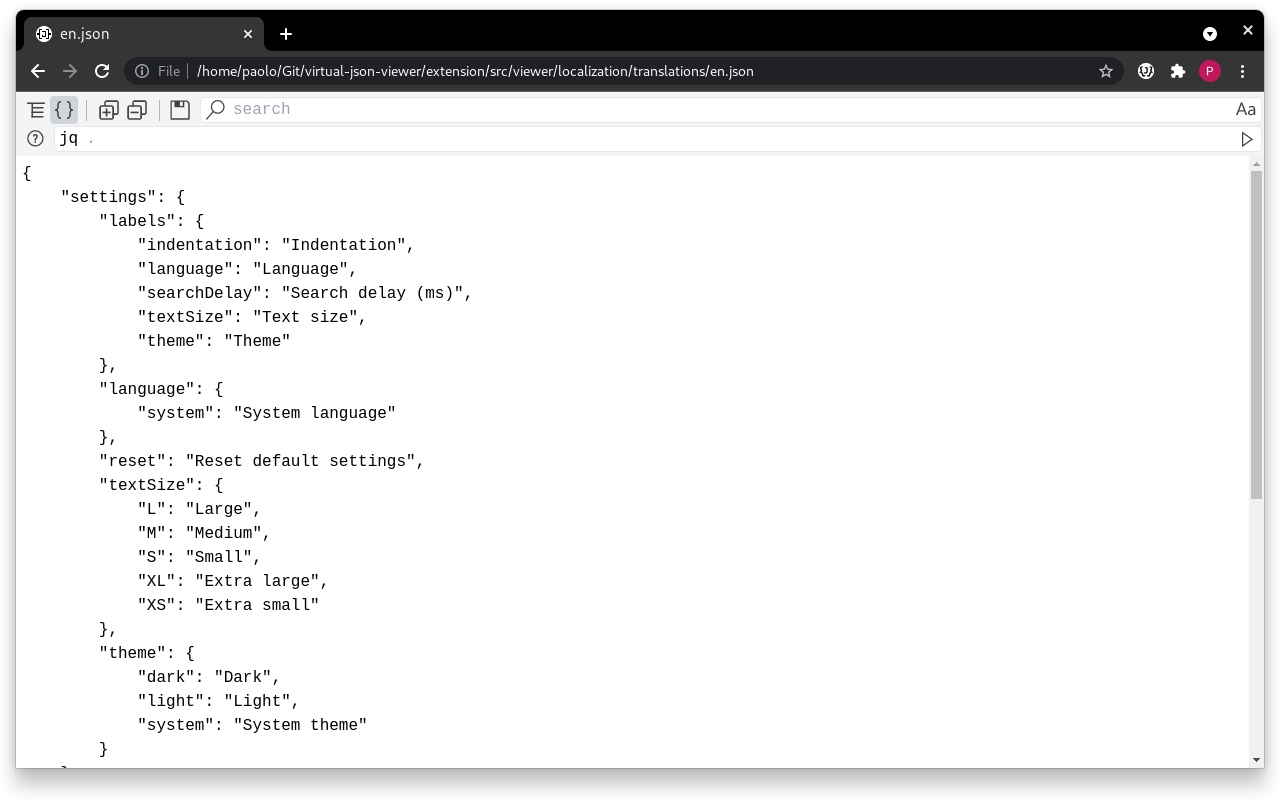 Virtual Json Viewer chrome谷歌浏览器插件_扩展第4张截图