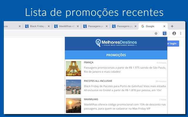 Melhores Destinos chrome谷歌浏览器插件_扩展第1张截图