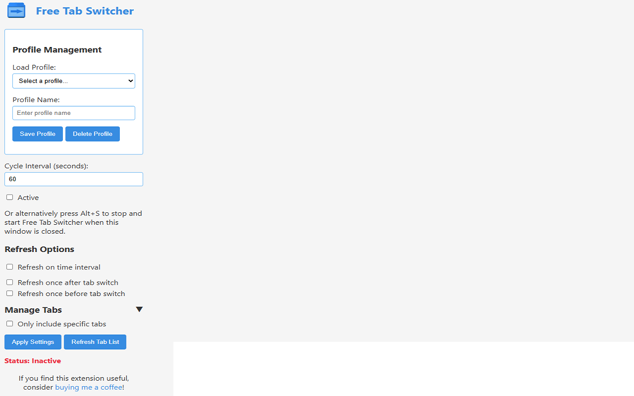 FreeTabSwitcher chrome谷歌浏览器插件_扩展第1张截图
