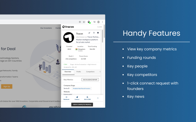 Tracxn Extension chrome谷歌浏览器插件_扩展第3张截图