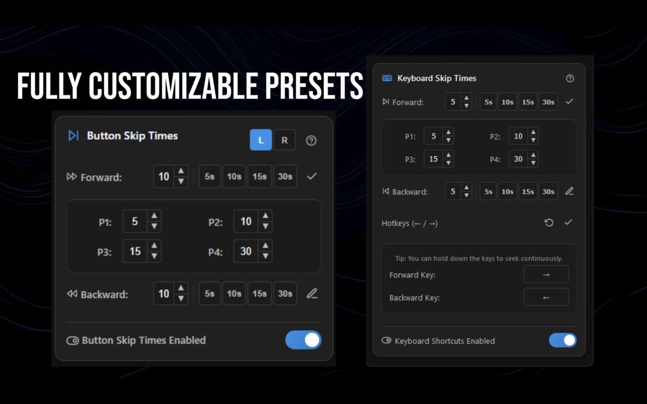 YouTube Fast Forward & Rewind chrome谷歌浏览器插件_扩展第2张截图