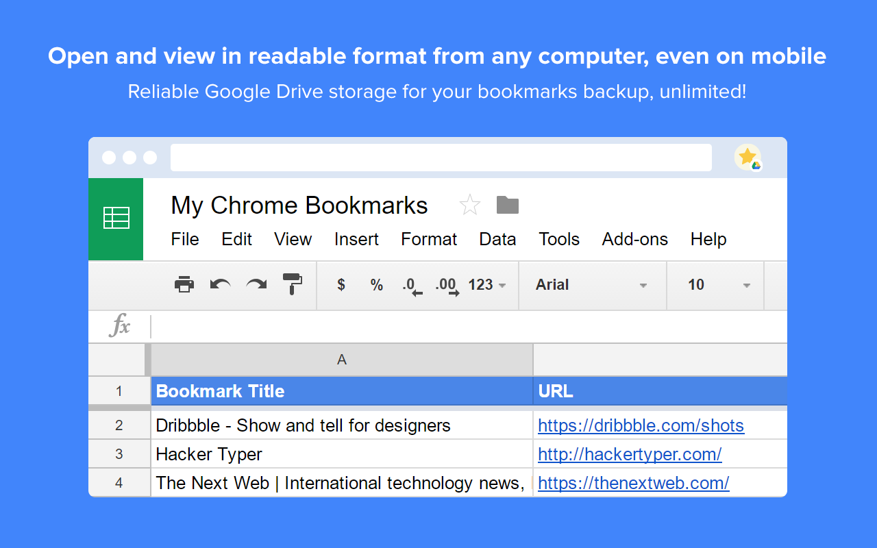 Bookmarks Backuper chrome谷歌浏览器插件_扩展第2张截图