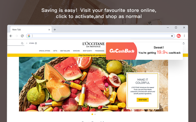 GoCashBack: Deals, Rebates, Savings Extension chrome谷歌浏览器插件_扩展第2张截图