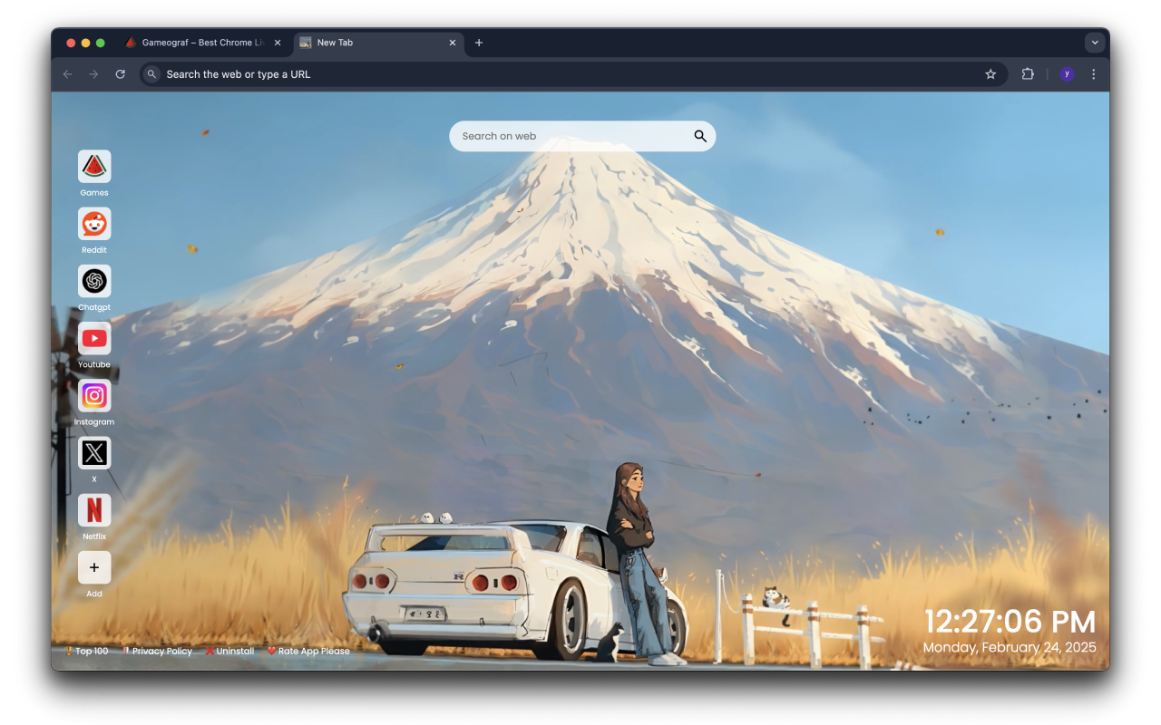 Mountain Horizon Live Wallpaper chrome谷歌浏览器插件_扩展第3张截图