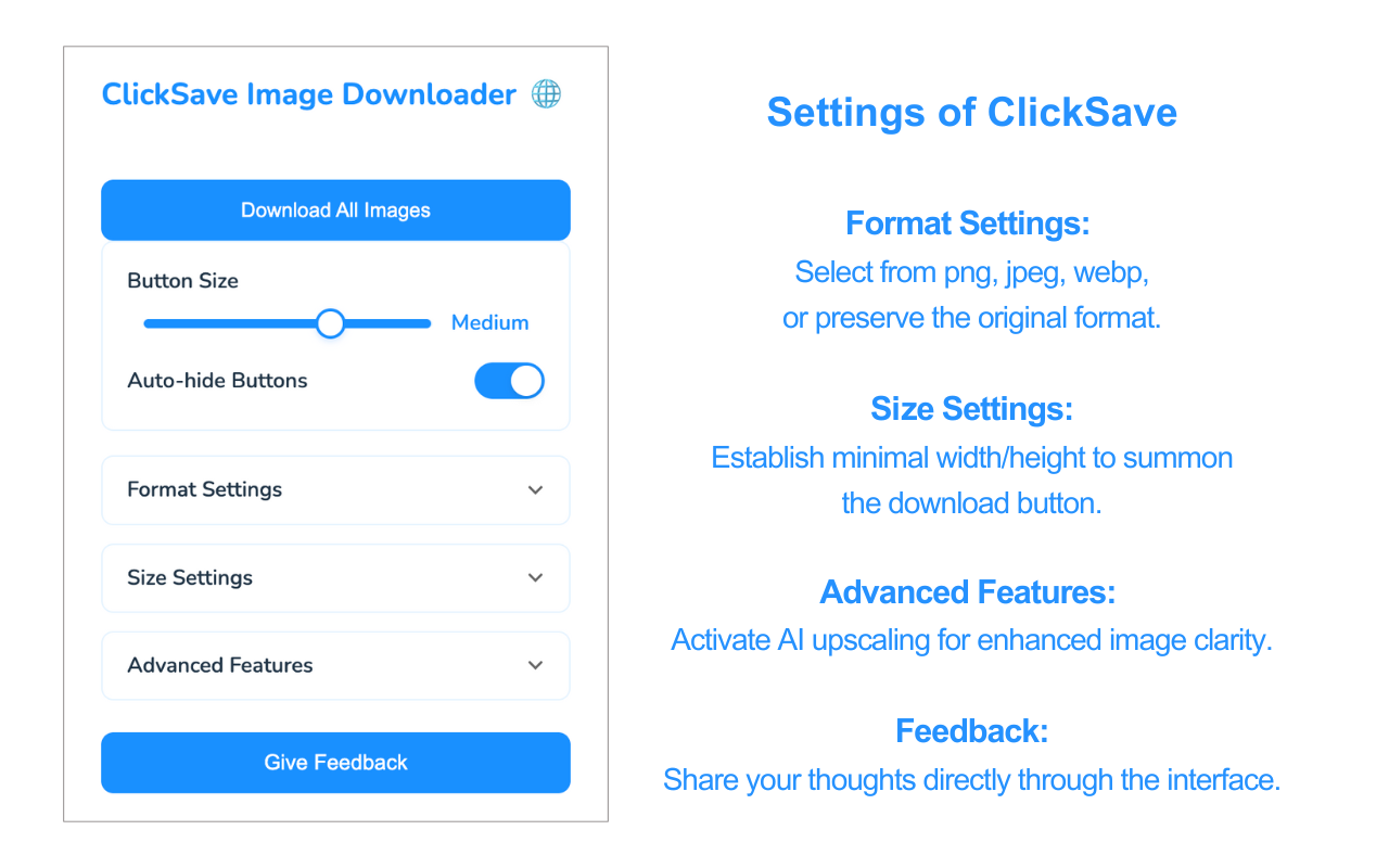 ClickSave Image Downloader chrome谷歌浏览器插件_扩展第4张截图