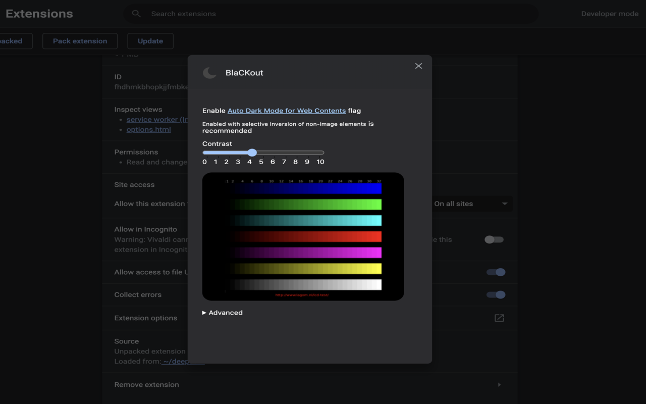 BlaCKout chrome谷歌浏览器插件_扩展第1张截图
