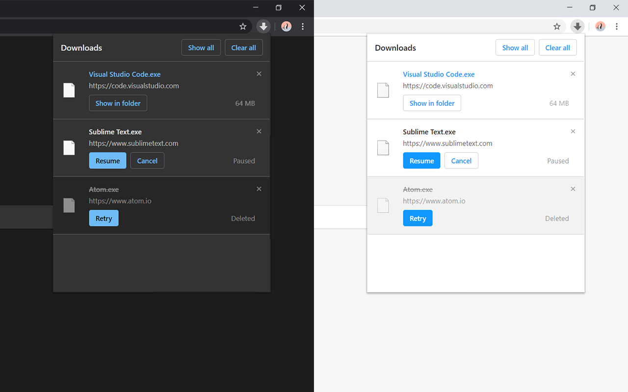 Downloads Pro chrome谷歌浏览器插件_扩展第2张截图