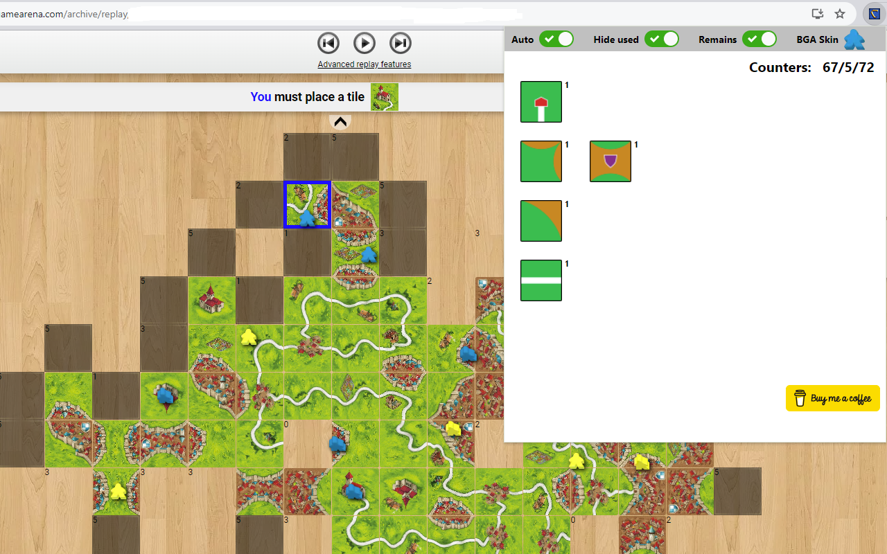 TileTracker - Carcassonne Companion (BGA) chrome谷歌浏览器插件_扩展第3张截图