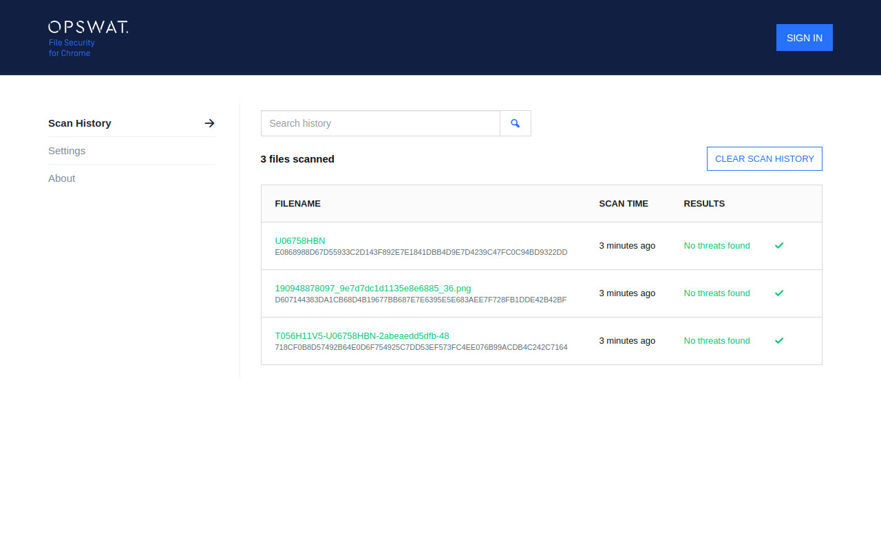 OPSWAT File Security for Browser chrome谷歌浏览器插件_扩展第4张截图