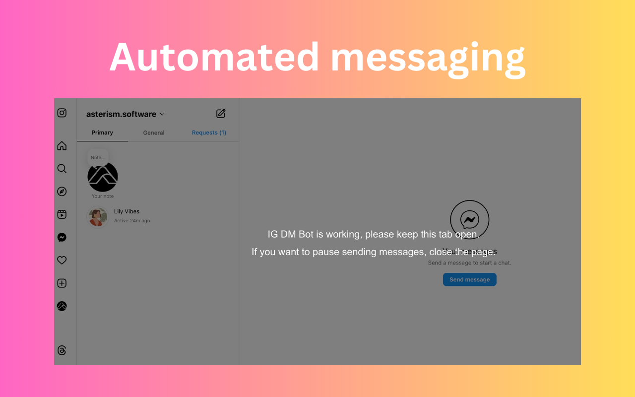 DM Bot - DM Bot & Bulk Message Sender for Social Media chrome谷歌浏览器插件_扩展第3张截图