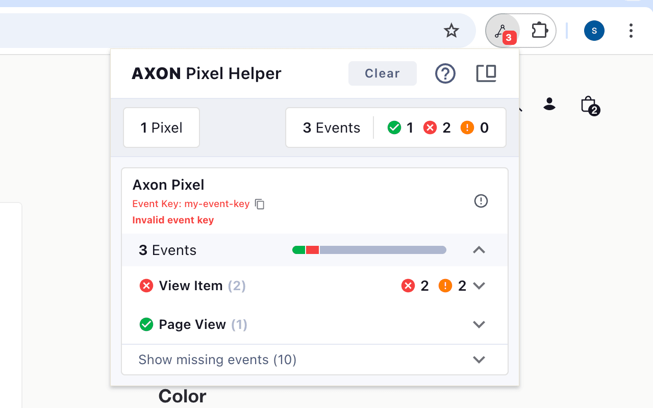AXON Pixel Helper chrome谷歌浏览器插件_扩展第2张截图
