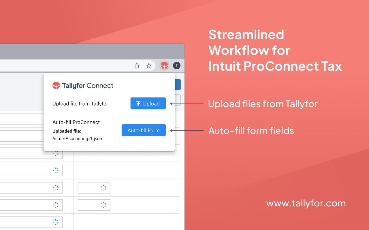 Tallyfor Connect: Auto-fill tax forms chrome谷歌浏览器插件_扩展第1张截图