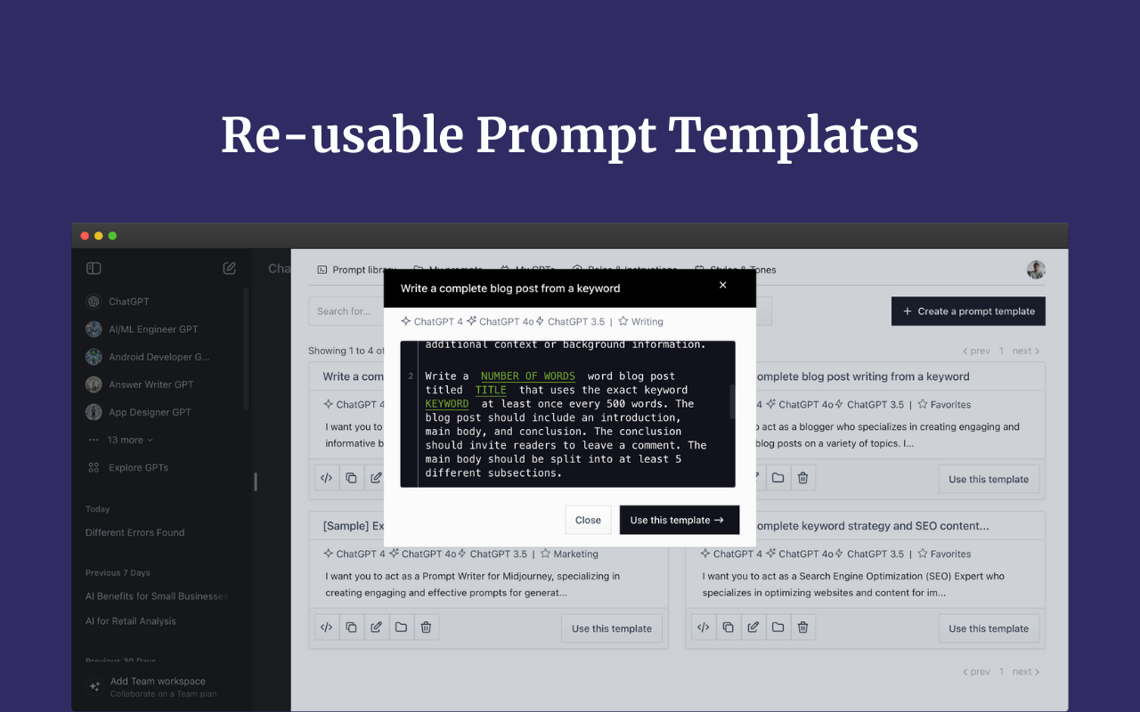 Promptmatic: Superpower ChatGPT chrome谷歌浏览器插件_扩展第3张截图
