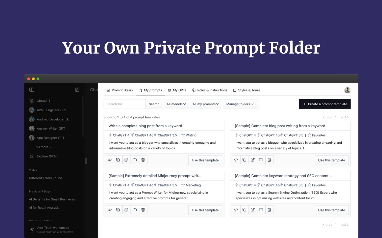 Promptmatic: Superpower ChatGPT chrome谷歌浏览器插件_扩展第5张截图